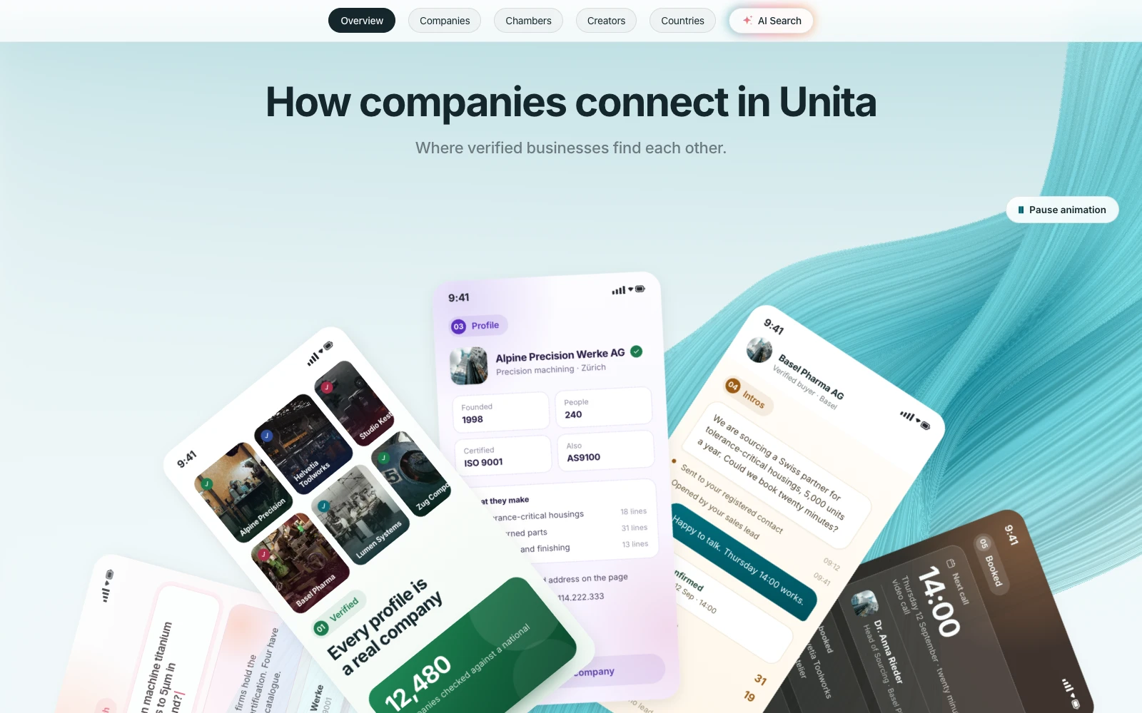 How companies connect in Unita.