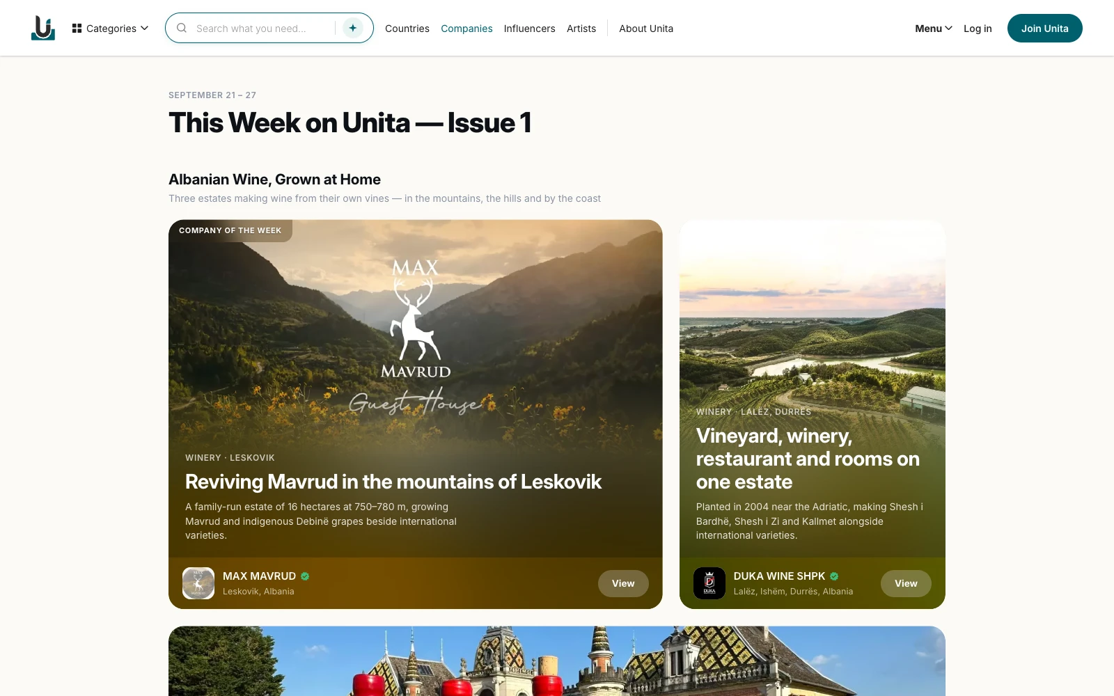 The Unita Companies page: This Week on Unita